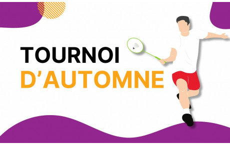 Notre tournoi d'automne arrive. Inscrivez-vous !